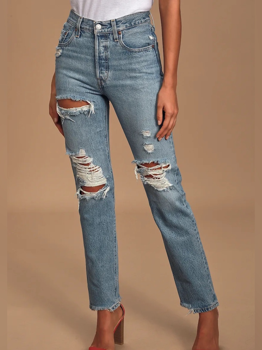 Levi’s 501 jeans in Luxor street wash